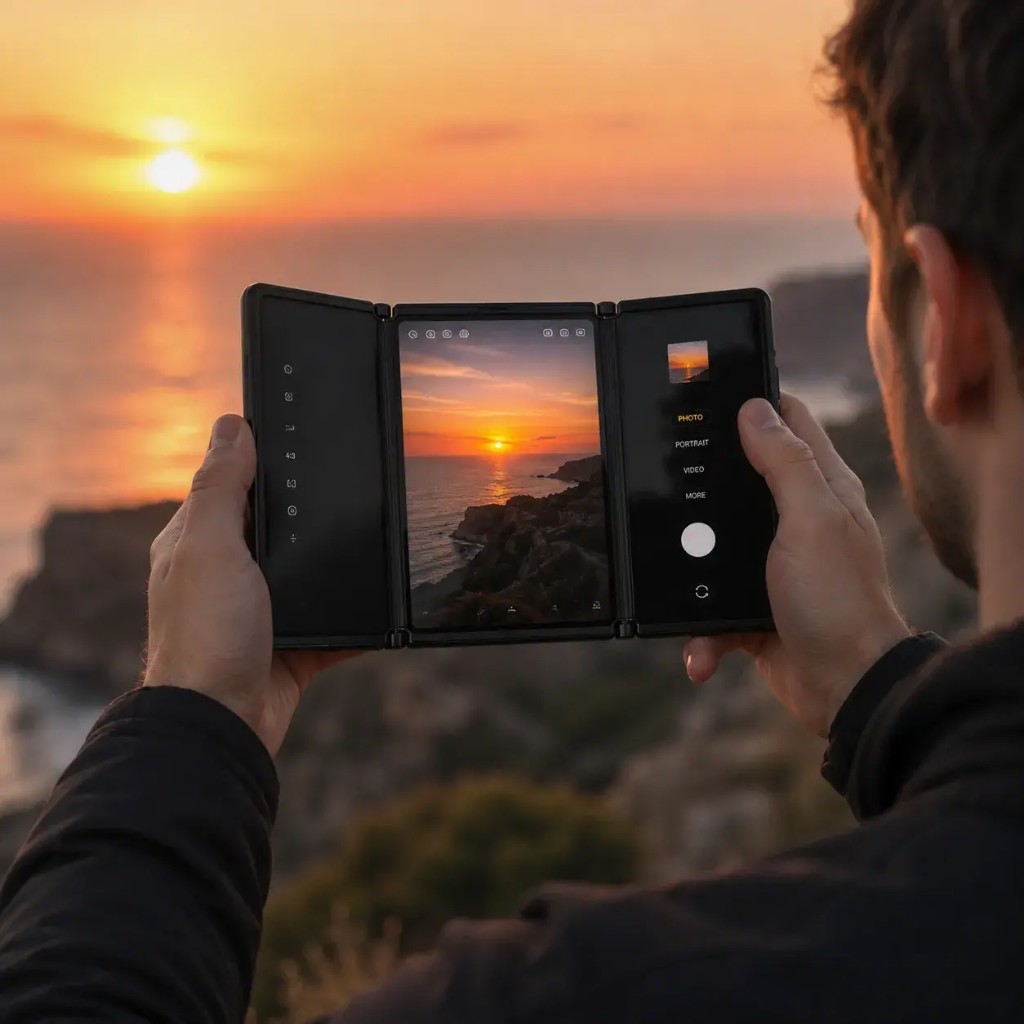 Fold360™ — 48 MP kamera 3 képernyőn
