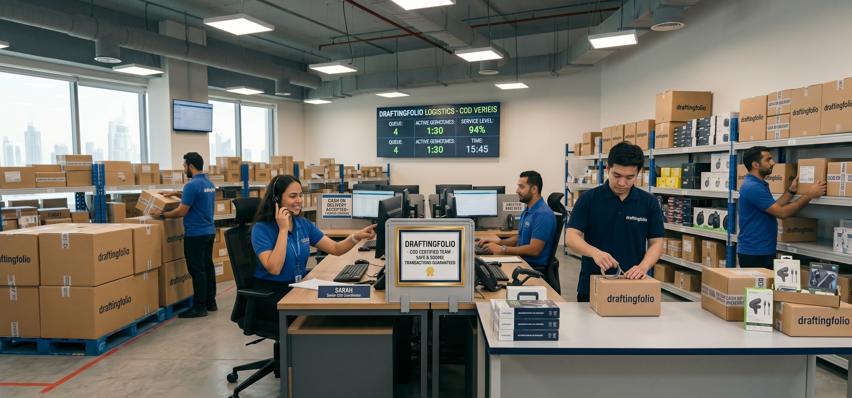 onshopgrid.com team: call center and COD logistics